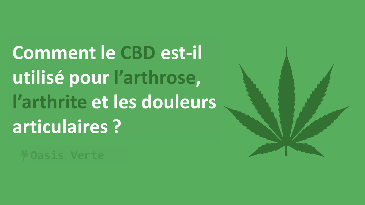 cbd contre arthrose arthrite